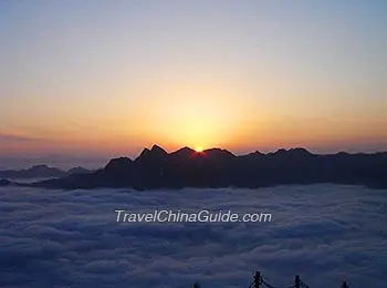 Sunrise seen from the Golden Summit